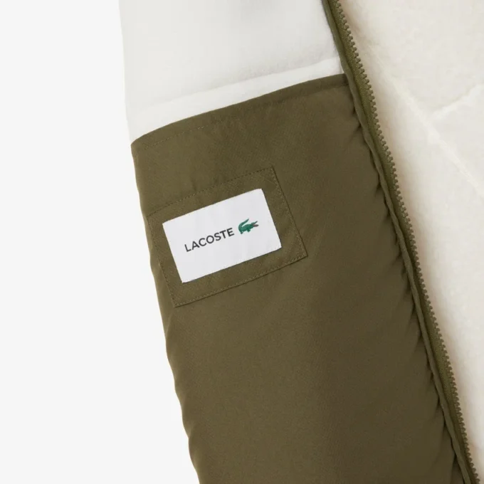 Herren-Fleecejacke mit Farbblock-Design