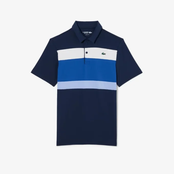 Herren-Golf-Poloshirt in Regular Fit mit Farbblock-Design