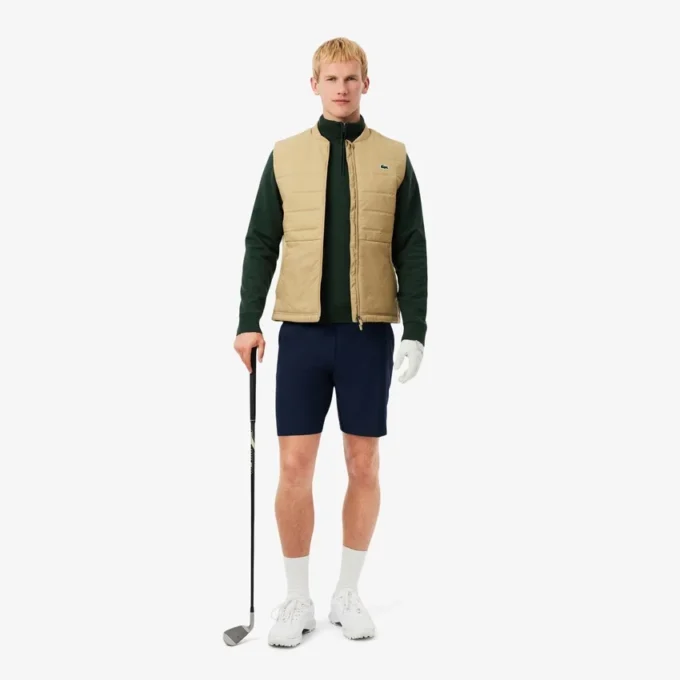 Herren-Golf-Windjacke mit Viertelreißverschluss