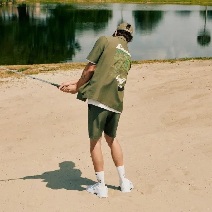 Herren-Golfhemd aus Stretch mit „Ultra Dry“-Print