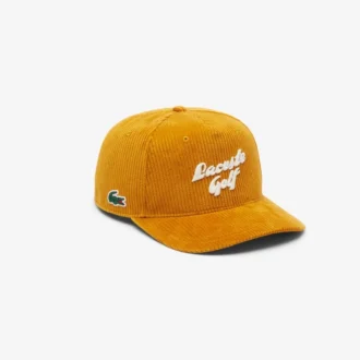 Herren-Golfkappe aus besticktem Cord