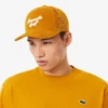 Herren-Golfkappe aus besticktem Cord