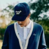 Herren-Golfkappe aus besticktem Cord