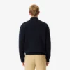 Herren-Golfpullover aus geripptem Strick mit Reißverschluss