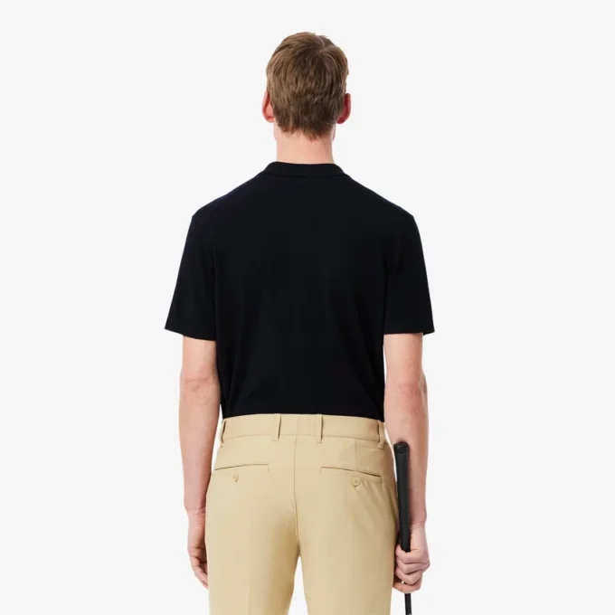 Herren-Golfpullover mit Polokragen und kurzen Ärmeln