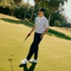 Herren-Golfschuhe T-Clip Golf aus Leder