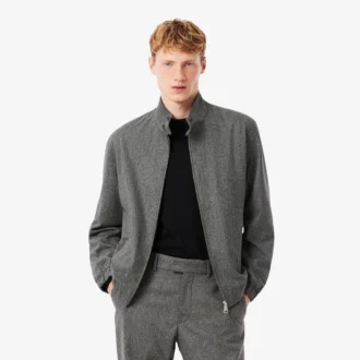 Herren-Harrington-Jacke aus Wolle