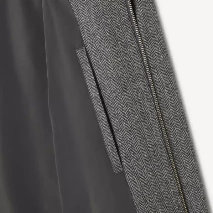 Herren-Harrington-Jacke aus Wolle