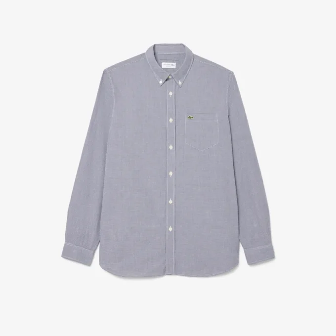 Herren-Hawaii-Shirt in Regular-Passform aus Gingham-Popeline