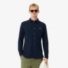 Herren-Hemd aus Baumwollpiqué in Slim Fit