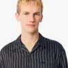 Herren-Hemd aus Lyocell mit Streifen im Relaxed Fit