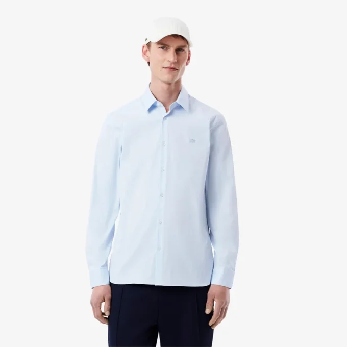 Herren-Hemd mit Knopfleiste, Slim Fit und Stretch