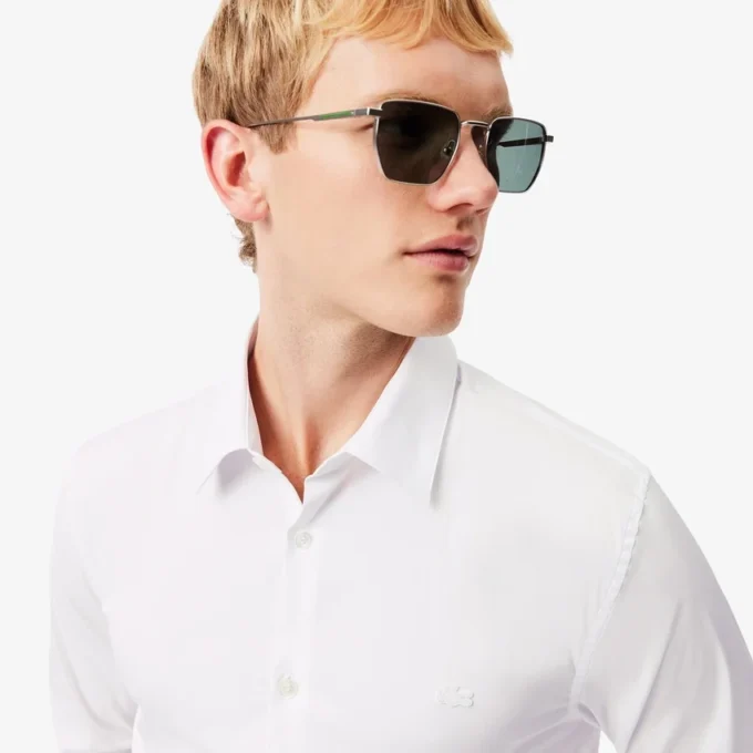 Herren-Hemd mit Knopfleiste, Slim Fit und Stretch