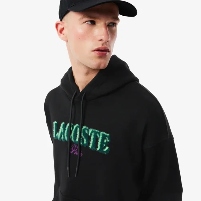 Herren-Hoodie mit lockerer Passform und Stickerei