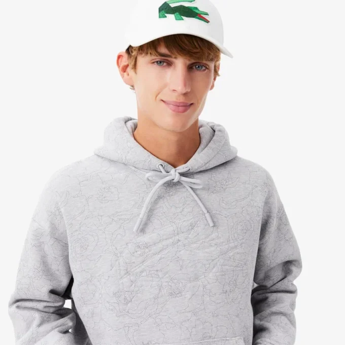 Herren-Hoodie mit Print in Relaxed Fit