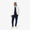 Herren-Hoodie mit Reißverschluss und Farbblock-Design