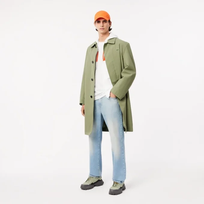 Herren-Hoodie mit Reißverschluss und Farbblock-Design