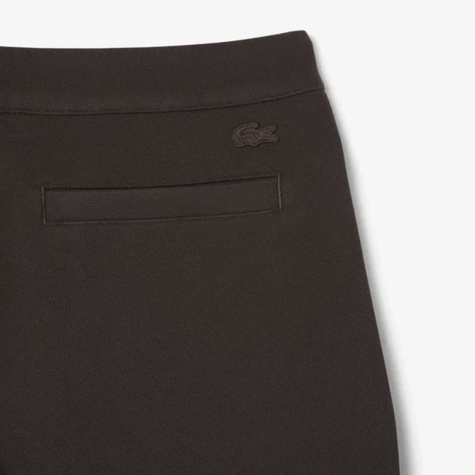 Herren-Hose aus Piqué mit Falten in lockerer Passform