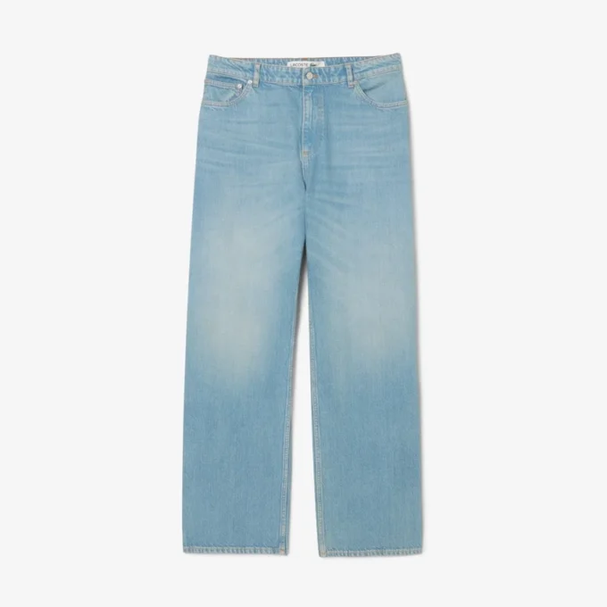 Herren-Jeans aus Denim mit 5 Taschen und lockerer Passform