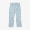 Herren-Jeans aus Denim mit geradem Schnitt und Print-Motiv