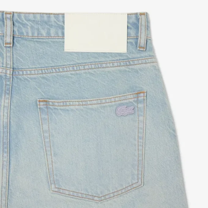 Herren-Jeans mit geradem Schnitt und Landschaftsmotiv