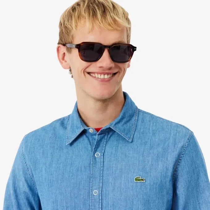 Herren-Jeanshemd in Regular Fit
