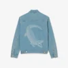 Herren-Jeansjacke mit Krokodil-Logo