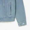 Herren-Jeansjacke mit Krokodil-Logo