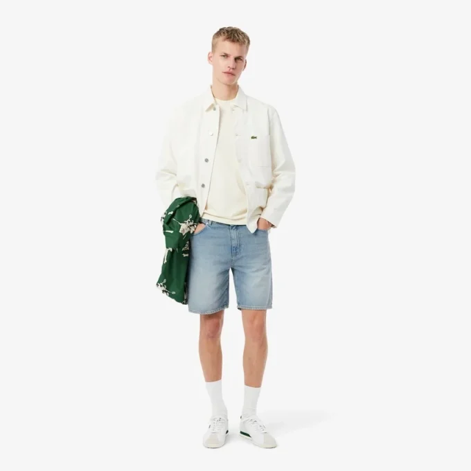Herren-Jeansshorts mit geradem Schnitt