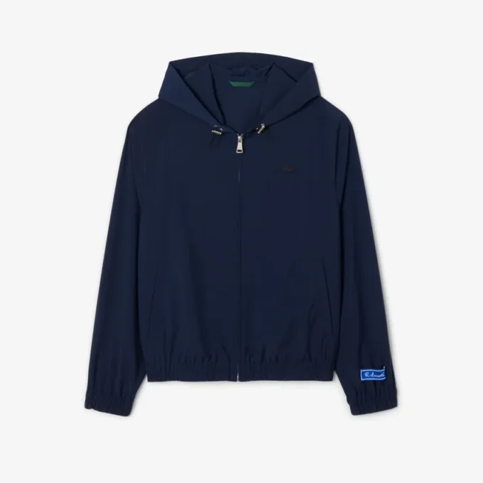 Herren-Kapuzenjacke aus Woll-Blend-Flanell