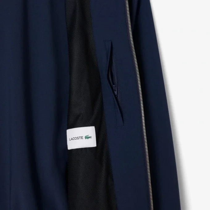Herren-Kapuzenjacke aus Woll-Blend-Flanell