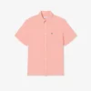 Herren-Leinenhemd mit kurzen Ärmeln