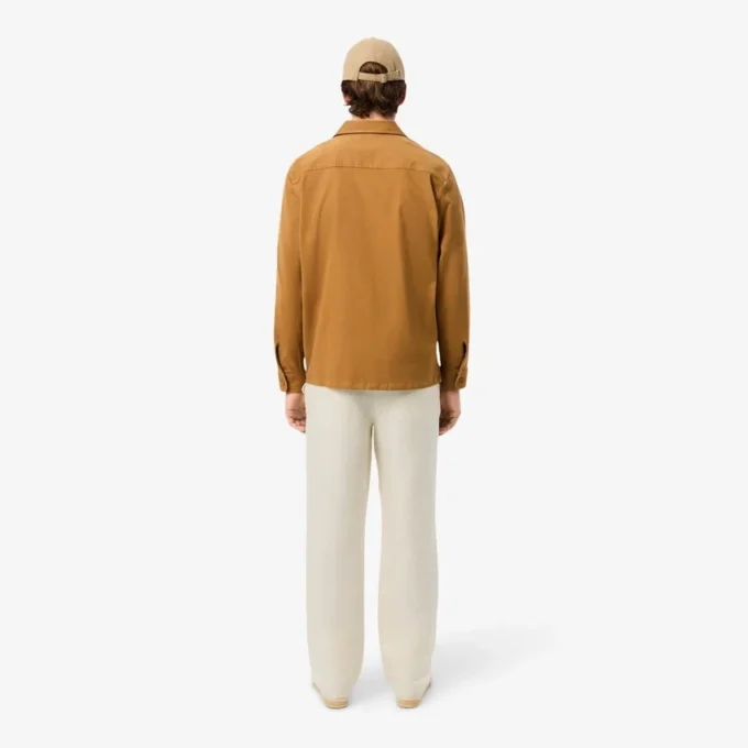 Herren-Leinenhose aus Twill in Regular Fit