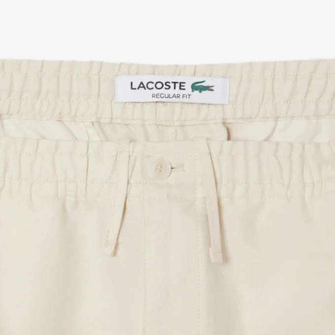 Herren-Leinenhose aus Twill in Regular Fit
