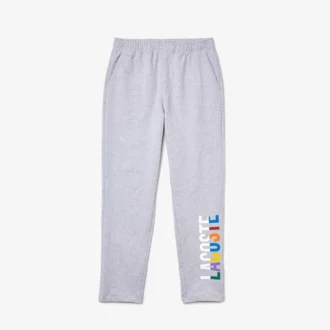 Herren-Lounge-Hose aus Baumwollfleece mit Markenlogo