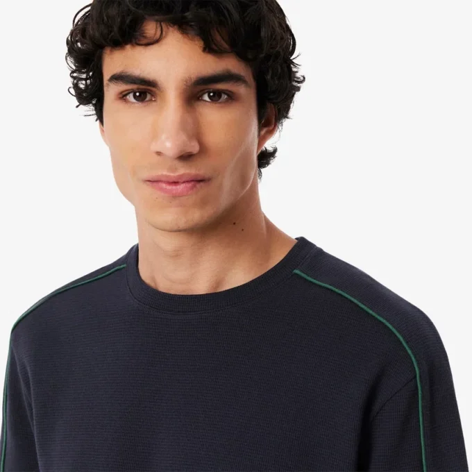 Herren-Lounge-T-Shirt mit Struktur