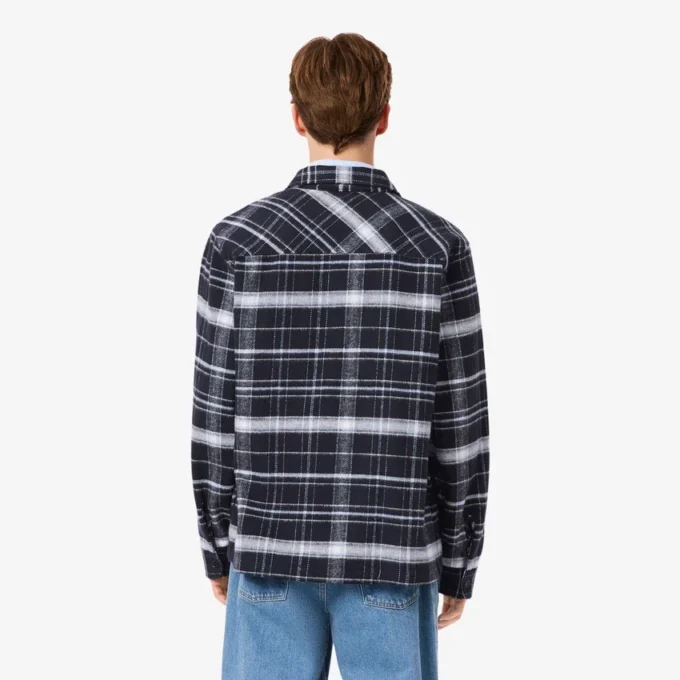 Herren-Overshirt aus Baumwolle mit Karomuster