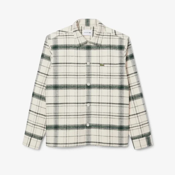 Herren-Overshirt aus Baumwolle mit Karomuster