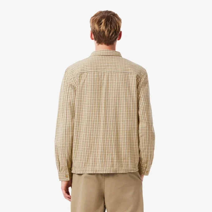 Herren-Oversize-Overshirt aus schwerer Baumwolle mit Karomuster