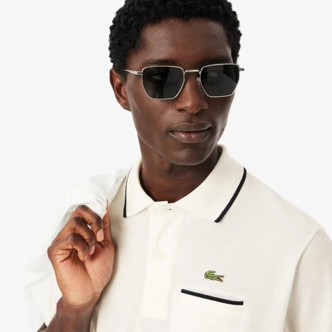Herren-Poloshirt „Classic Fit Pocket Accent L.12.12“
