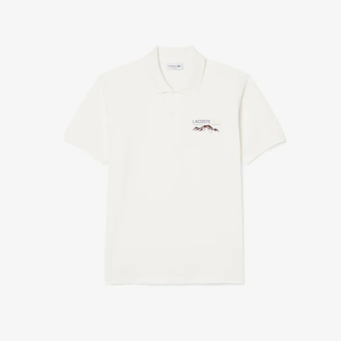 Herren-Poloshirt in klassischer Passform mit gesticktem Motiv
