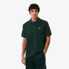 Herren-Poloshirt in klassischer Passform mit Krokodil-Piqué-Muster