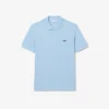 Herren-Poloshirt in klassischer Passform mit Krokodil-Piqué-Muster