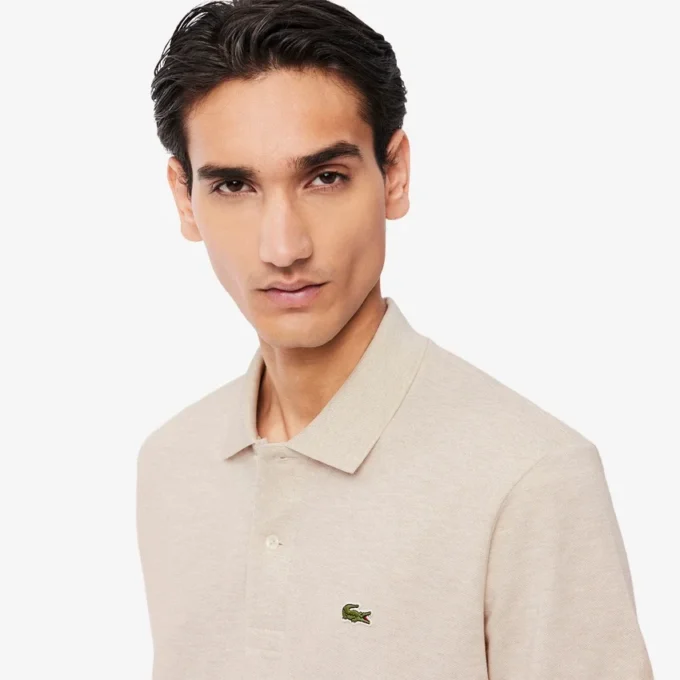 Herren-Poloshirt L.12.12 in klassischer Passform, meliert