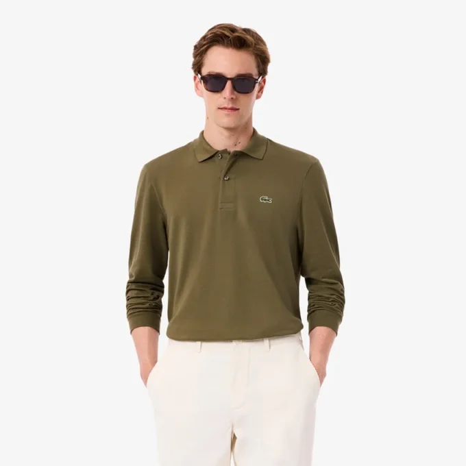 Herren-Poloshirt L.12.12 mit Langarm in klassischer Passform