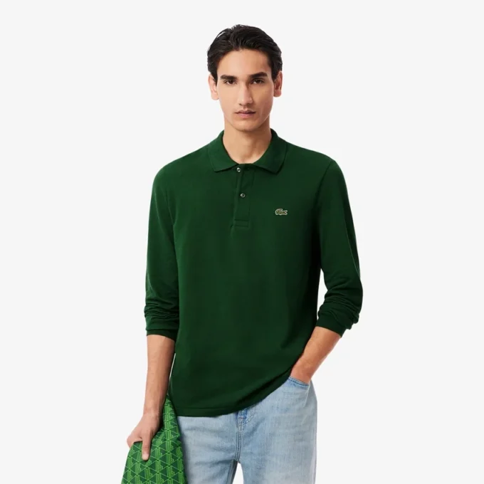 Herren-Poloshirt L.12.12 mit Langarm in klassischer Passform