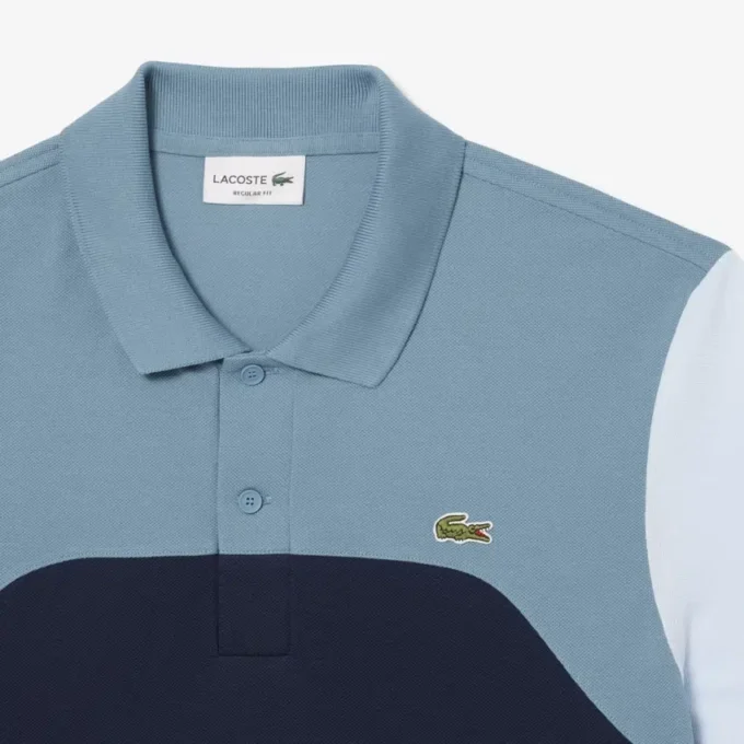 Herren-Poloshirt L.12.12 mit Regular Fit und Farbblock-Design