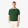 Herren-Poloshirt „Made in France“ mit klassischer Passform und gestreiftem Kragen