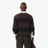 Herren-Poloshirt mit gestreiftem Muster und lockerer Passform