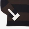 Herren-Poloshirt mit gestreiftem Muster und lockerer Passform